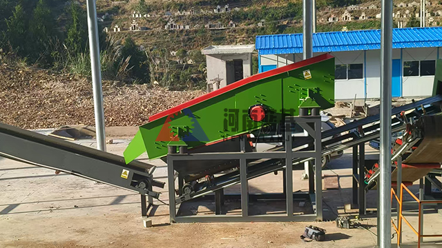 專業垃圾分揀處理設備,張家界垃圾處理生產線試調試現場